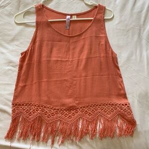 Francesca’s pink crop top tank